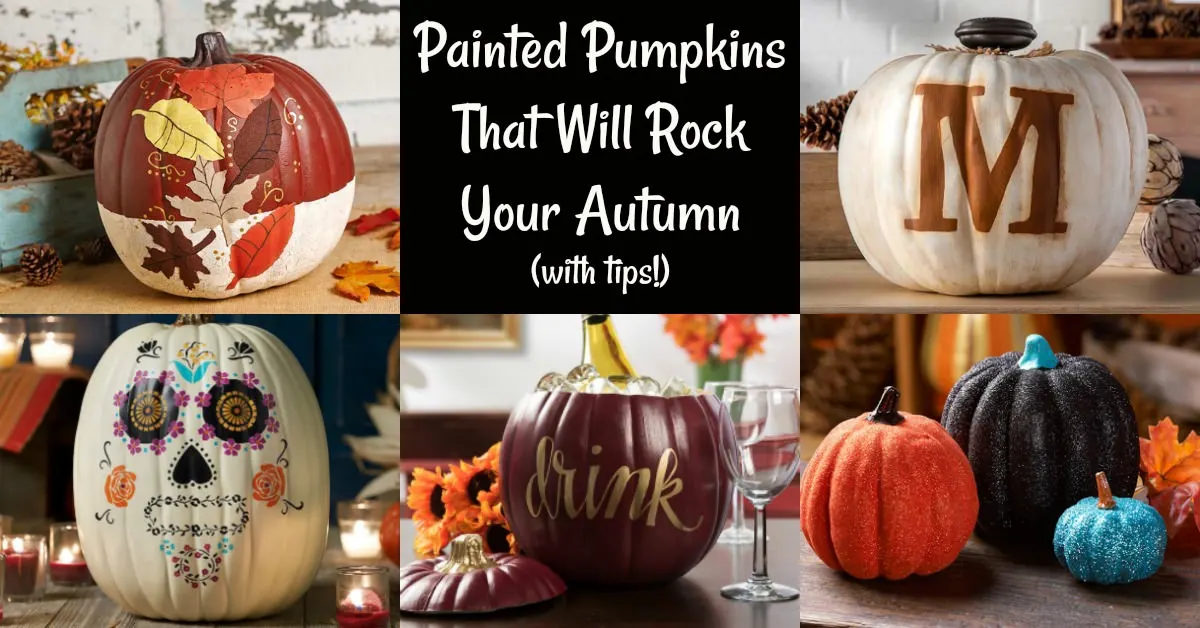 painted pumpkins to rock your fall