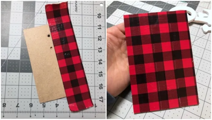 Cover the backer with plaid Duck tape
