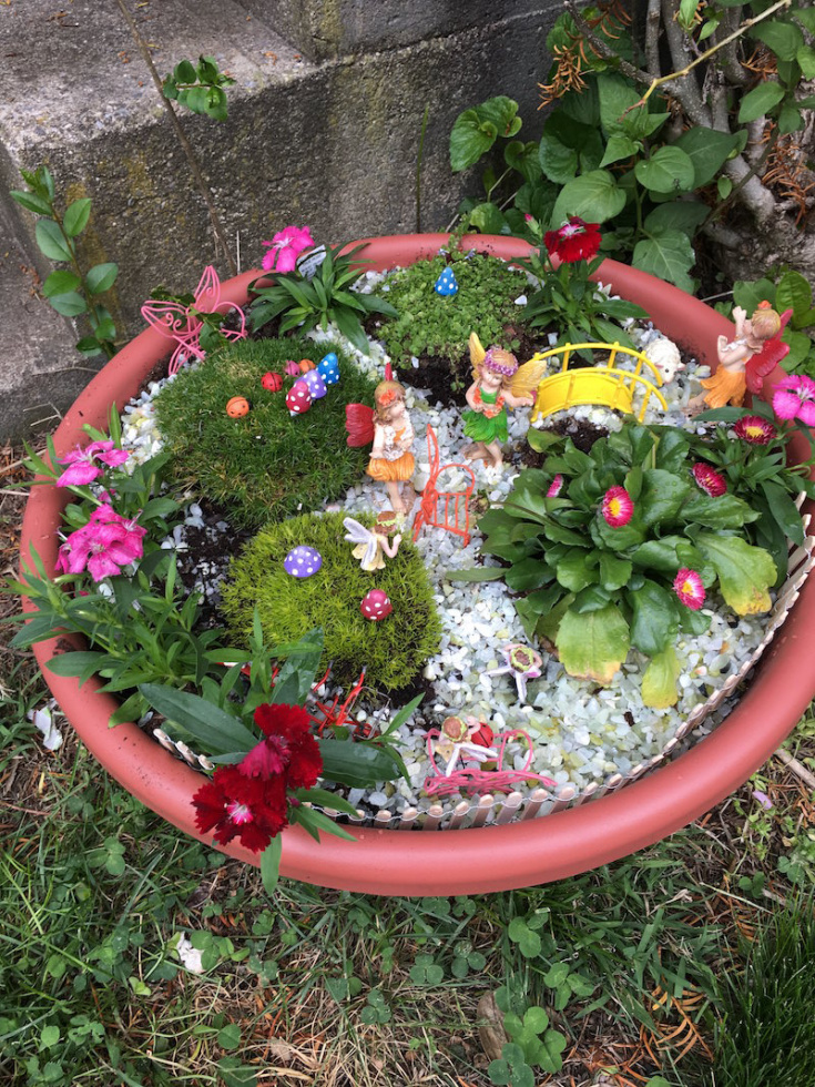 How to Protect your Outdoor Fairy Garden Mod Podge Rocks