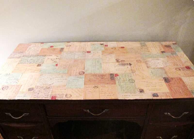 Decoupage desk