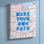 map canvas wall art