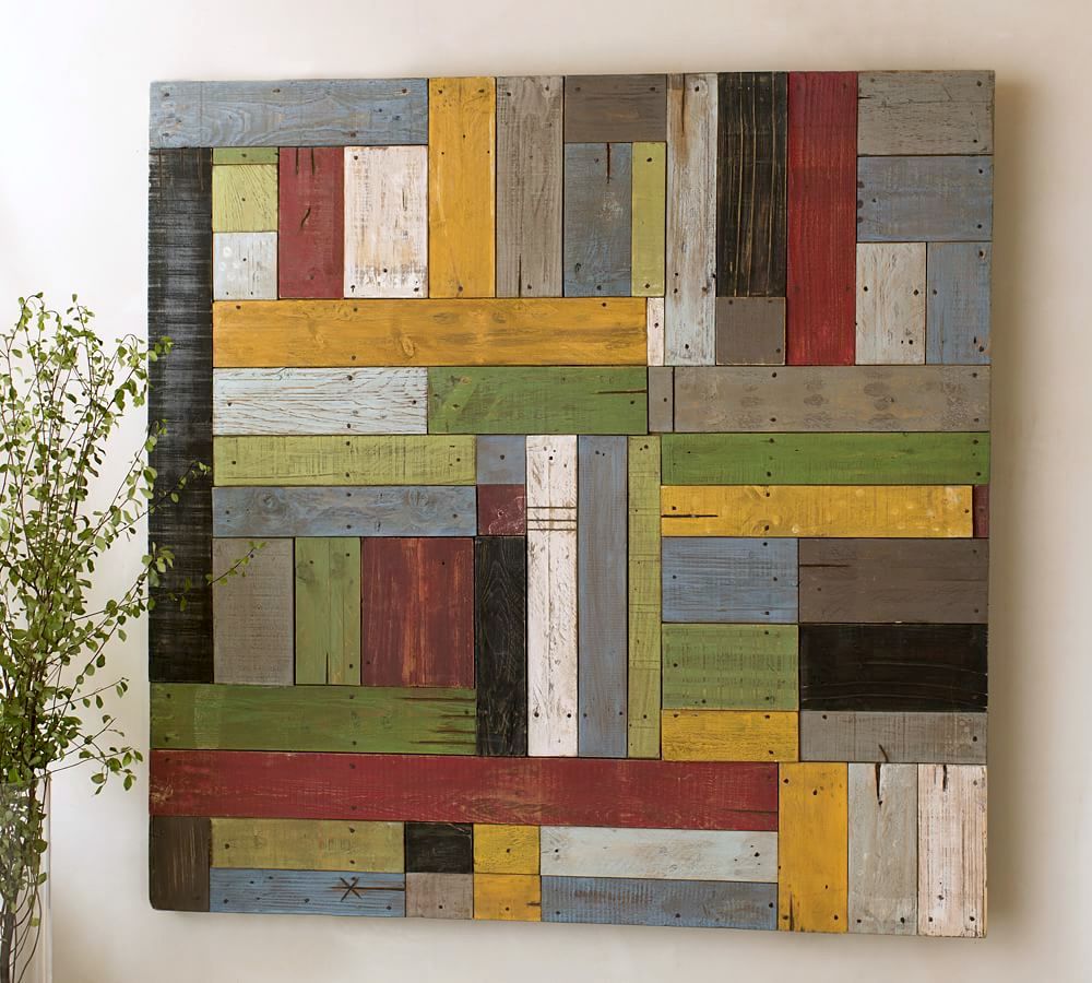 painted-pieced-woodwork from Pottery Barn