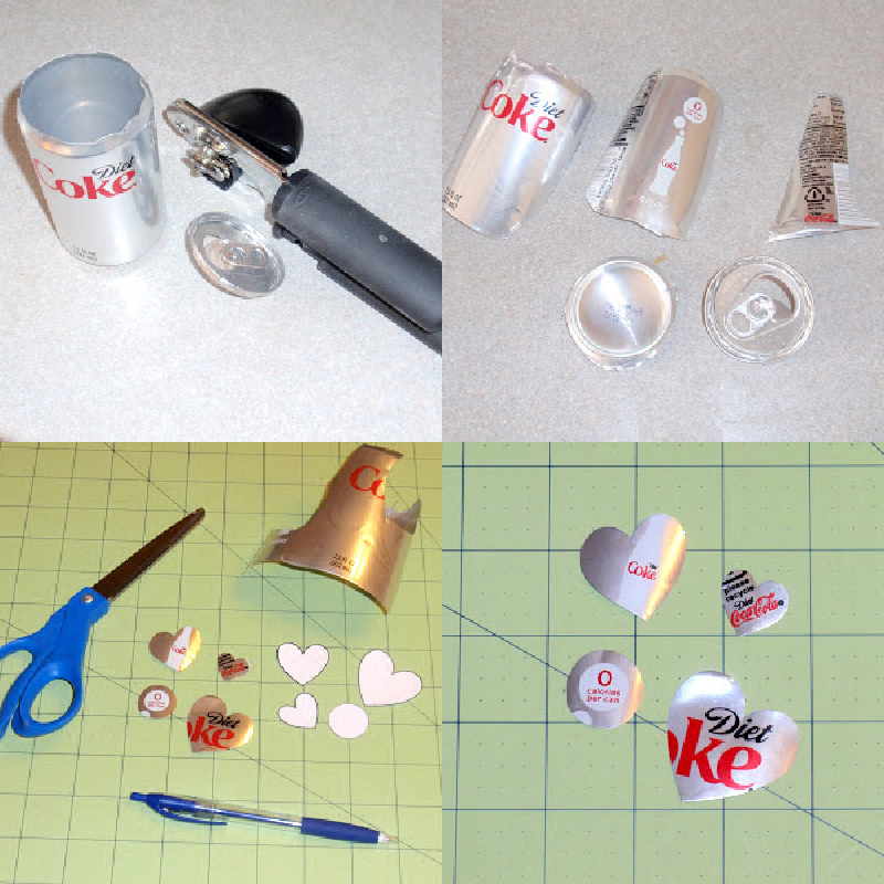Cutting a soda can