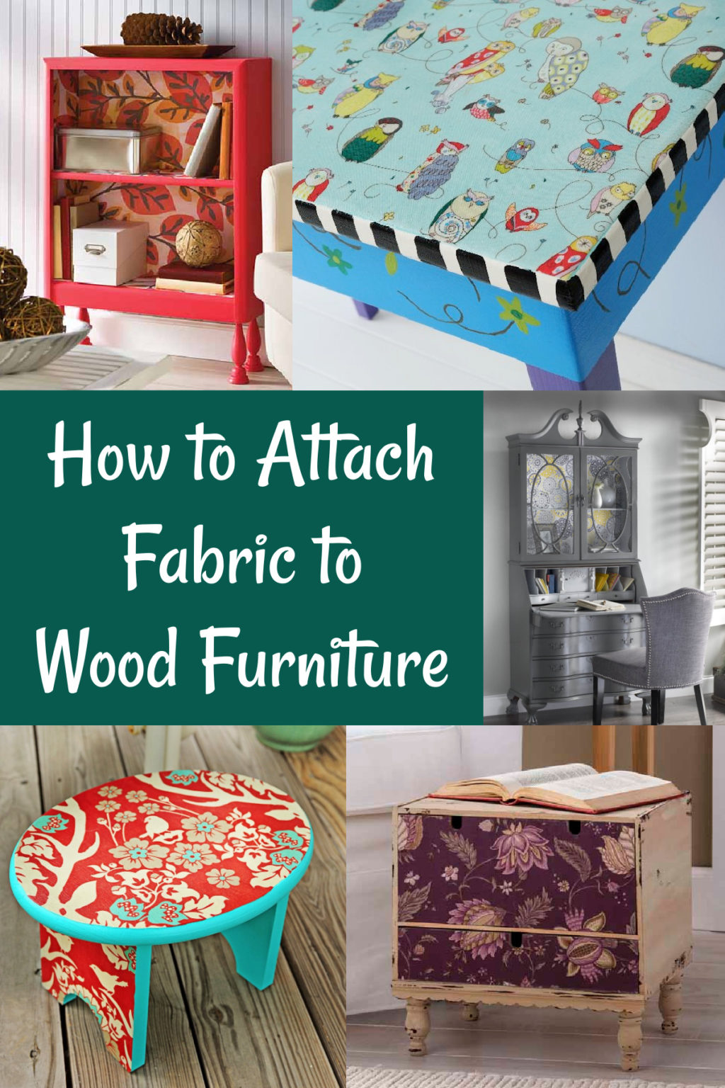 How to Mod Podge Fabric to Wood Furniture Mod Podge Rocks