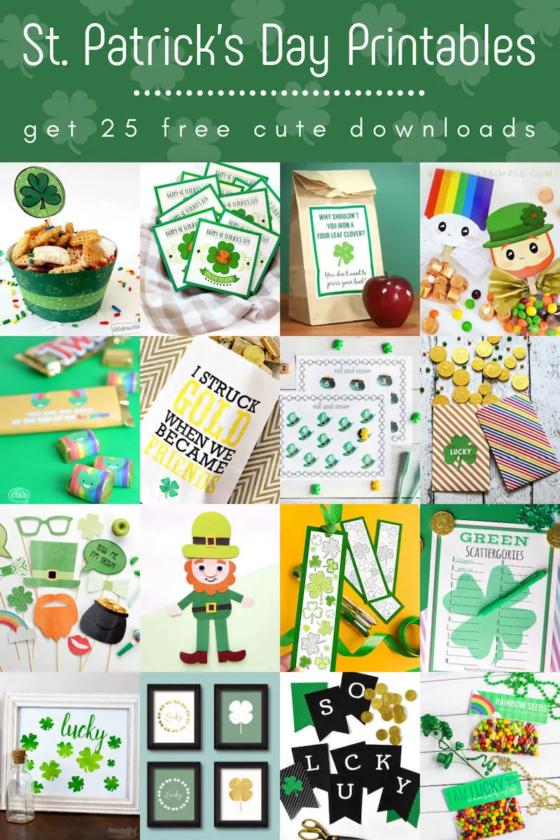 Free 'Happy St. Patrick's Day' printable sign - Green WIth Decor