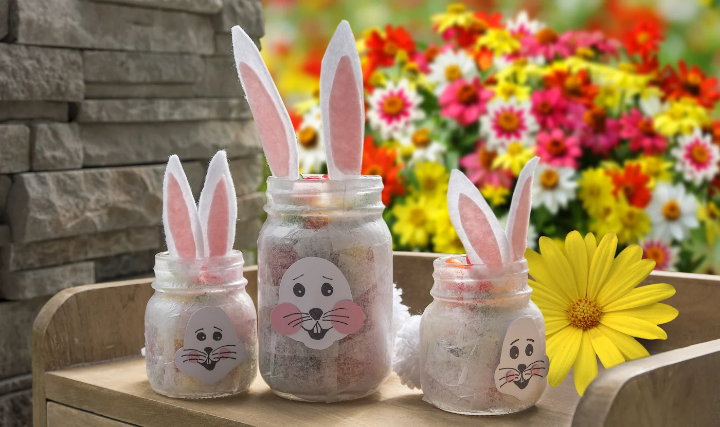 DIY Easter mason jars