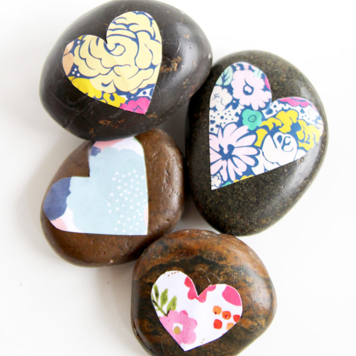 How to Mod Podge on Rocks and Make Them Pretty