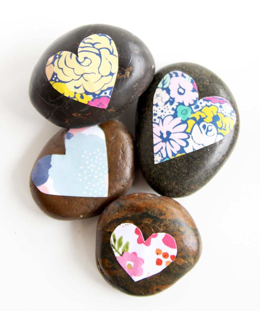 How To Mod Podge On Rocks With Paper - Mod Podge Rocks