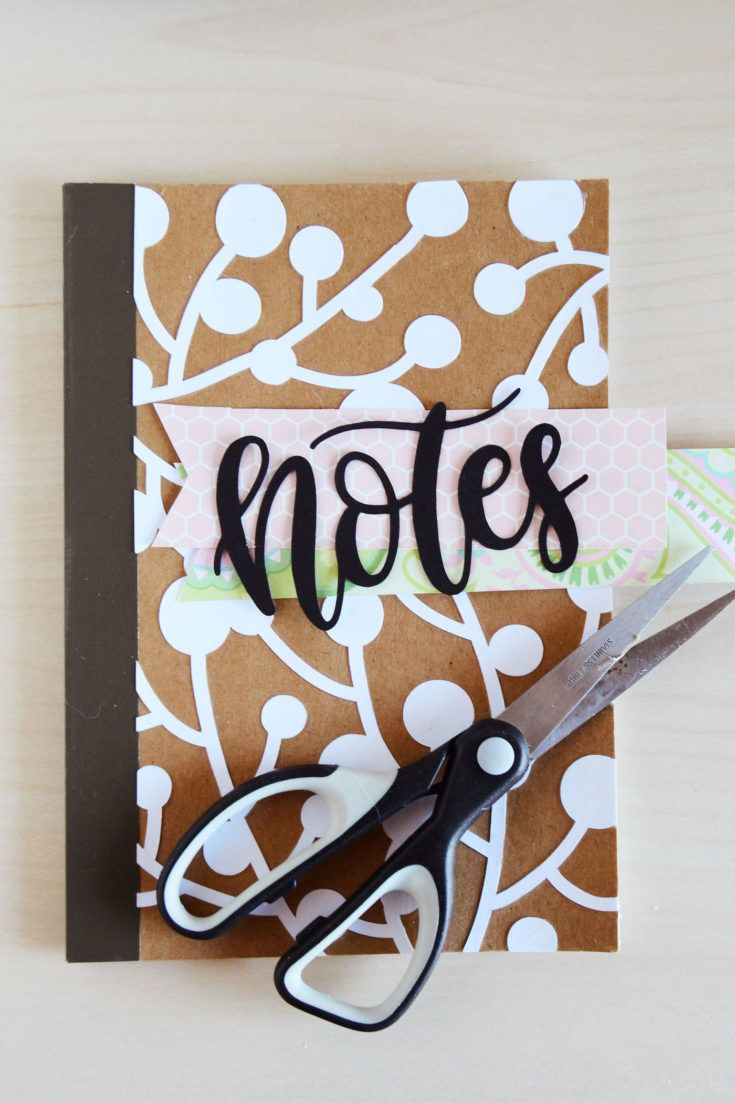 how to decorate a notebook cover