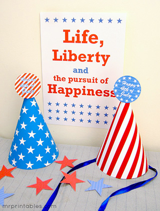 🗽 FREE Printable 4th of July Hat Craft for Kids