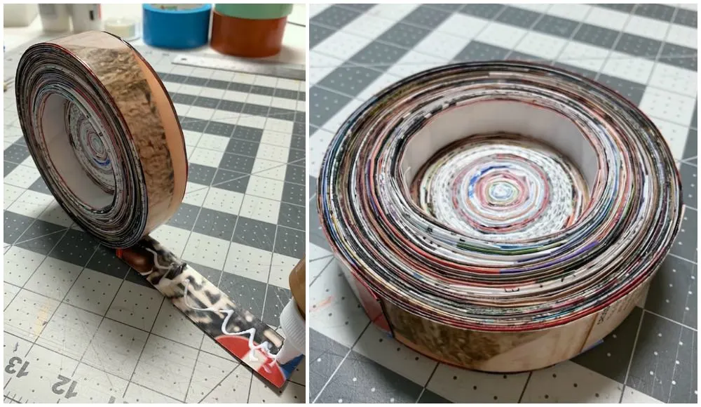 Magazine Bowl You Can Make for Free! Mod Podge Rocks