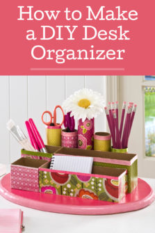 Diy Desk Organizer From Recycled Materials - Mod Podge Rocks