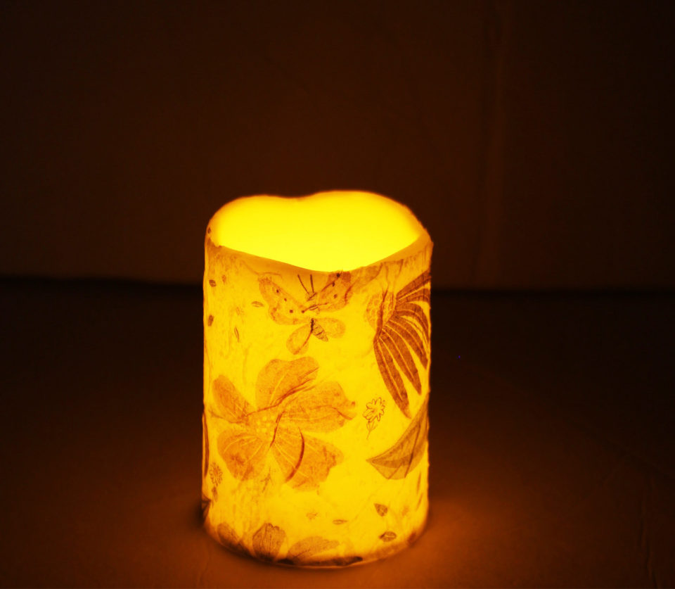 Decoupage Candles with Dollar Tree Napkins Mod Podge Rocks