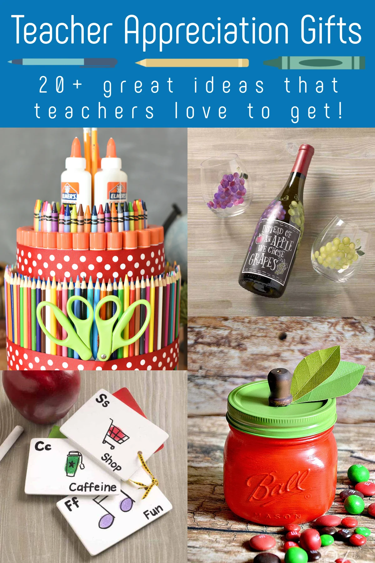 Teacher Gift Apple Candy Jar Handmade New Desk Supplies Home Office   Teacher Appreciation Gifts .webp