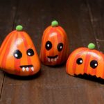 Painted pumpkin rocks