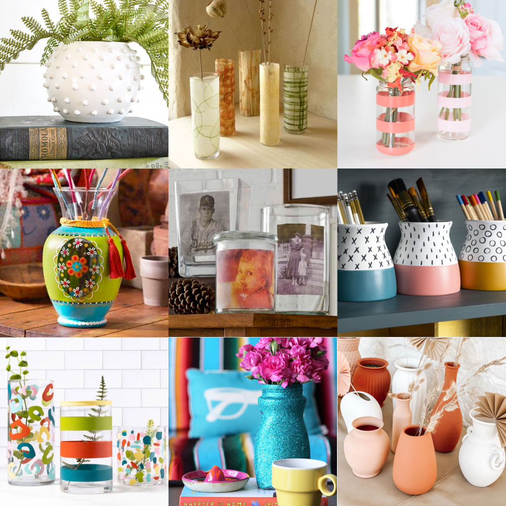 Vintage Glass Vase Decorating Ideas