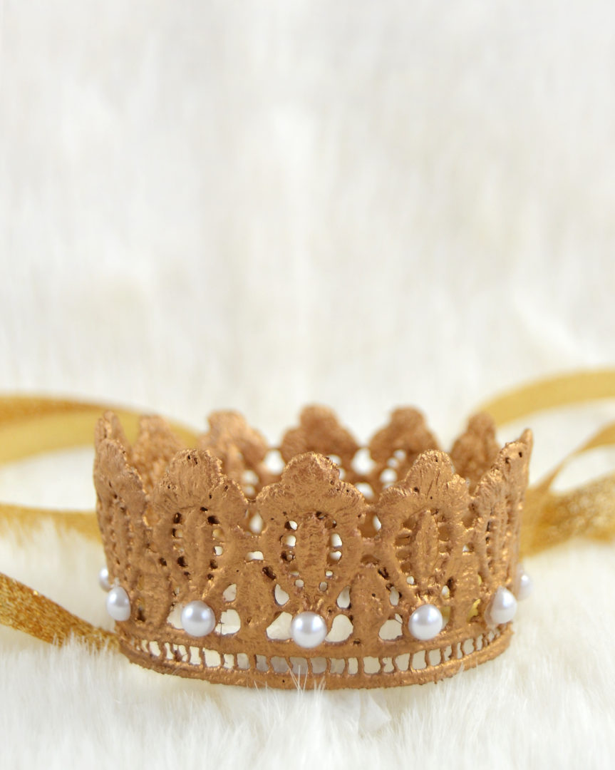 DIY Lace Crown for a Princess or Party Mod Podge Rocks