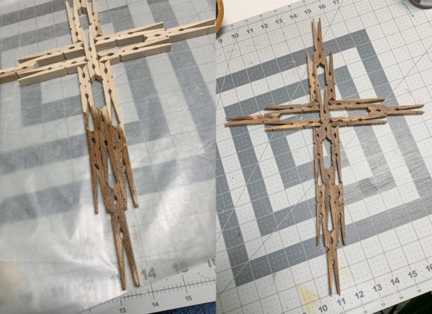 Make a Clothespin Cross in Four Easy Steps - Mod Podge Rocks