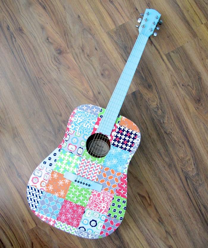 Decoupage guitar