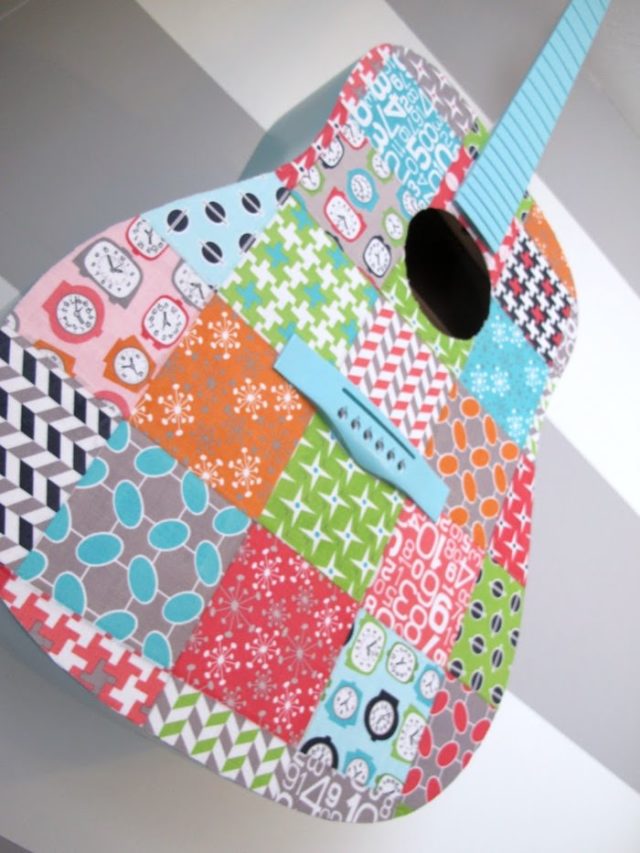 Decoupage Guitar That I've Always Wanted Mod Podge Rocks