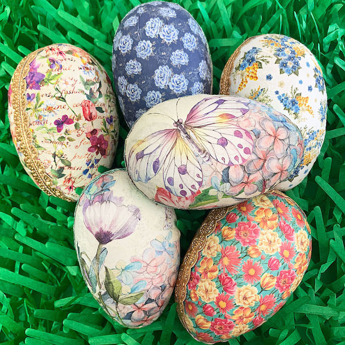Decoupage Easter Eggs for the Best Holiday Ever - Mod Podge Rocks