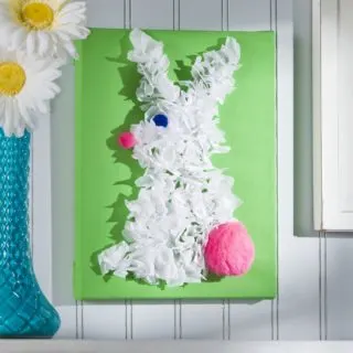 DIY Easter bunny canvas for kids