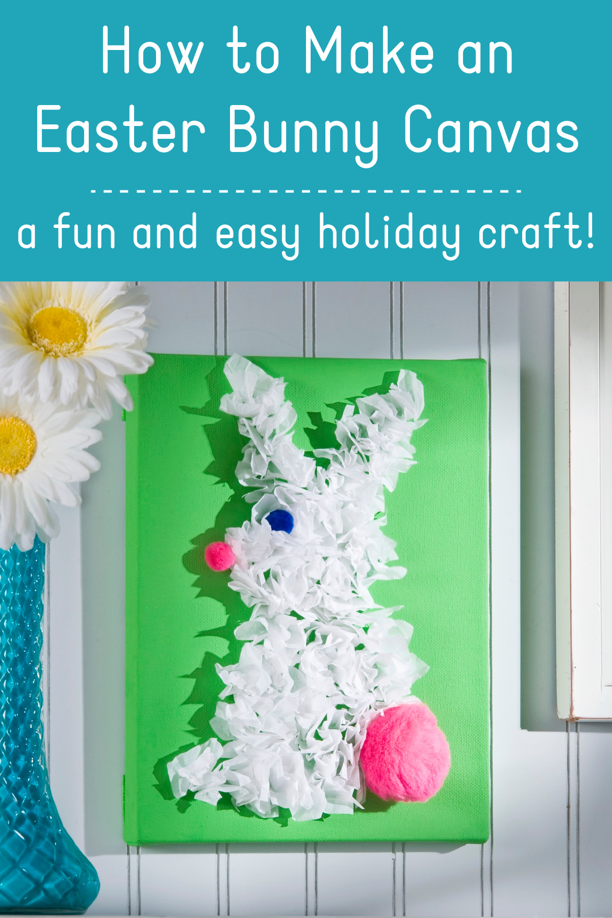 How to make an Easter bunny canvas