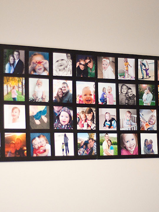 Diy Photo Collage On A Budget Easy Decor Mod Podge Rocks - Diy Picture Wall Collage