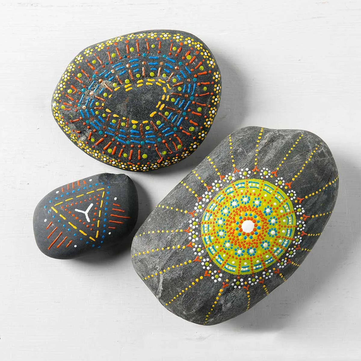 Painted Mandala Rocks