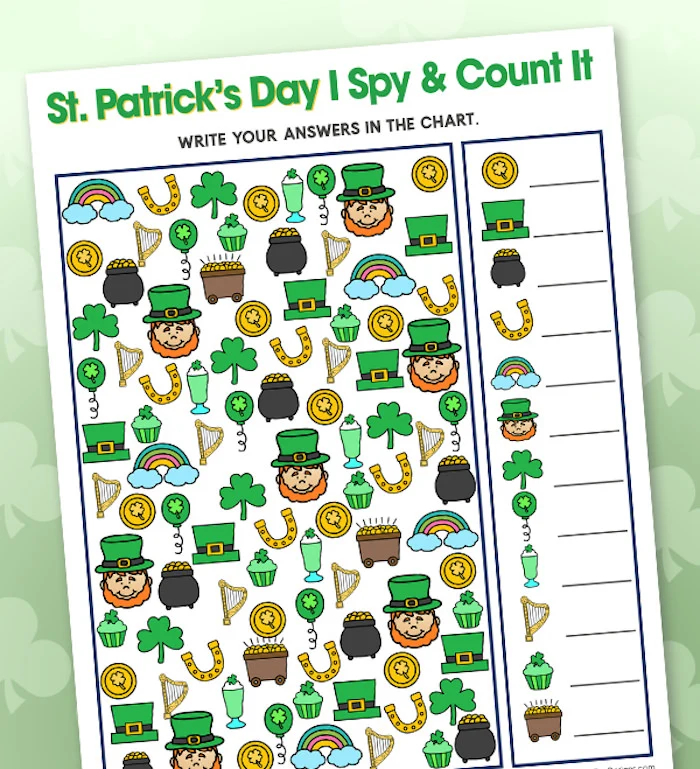 24 Free St. Patrick's Day Printables for Kids (#1 is SO FUN!)