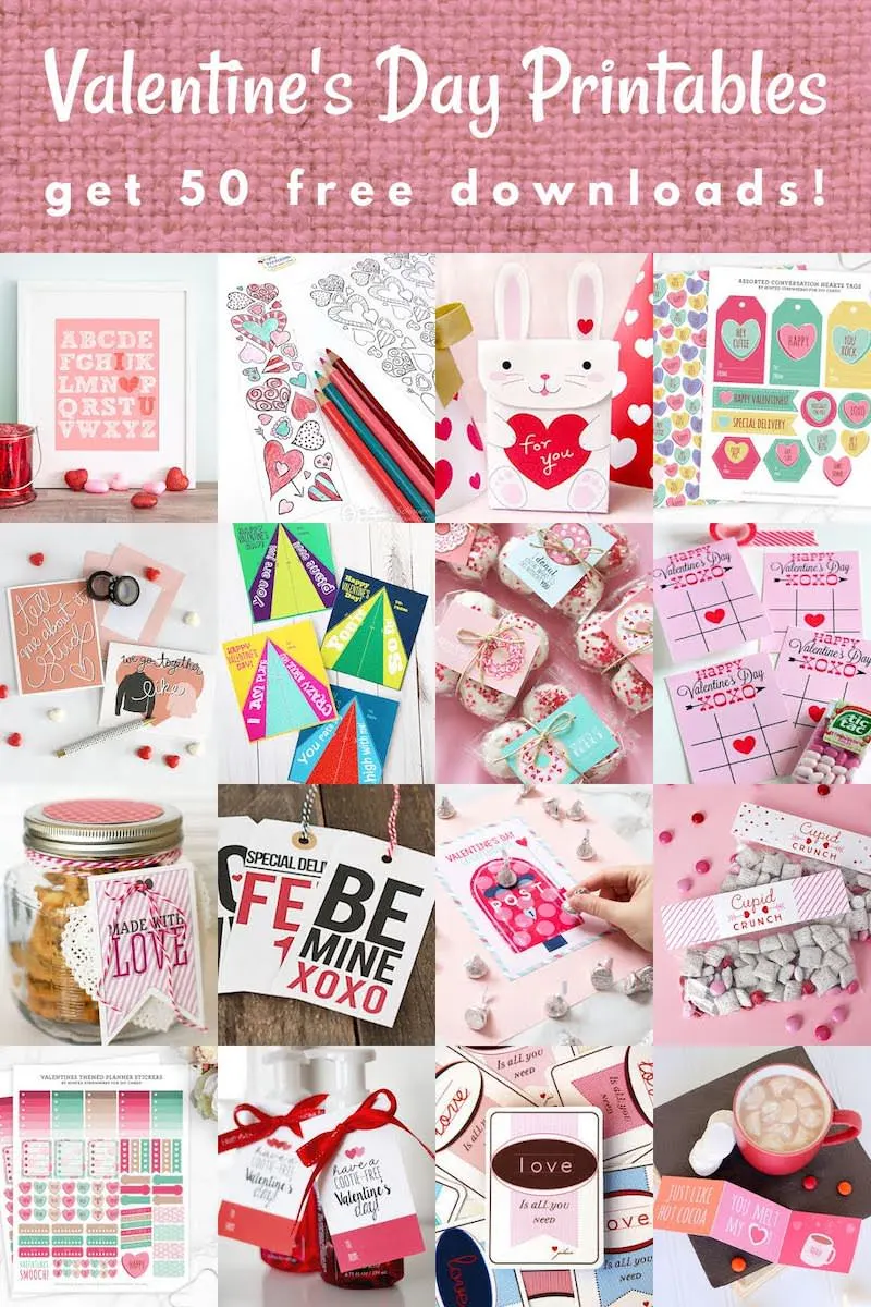 FREE Valentine Printables: 50 Cute Options! - Mod Podge Rocks