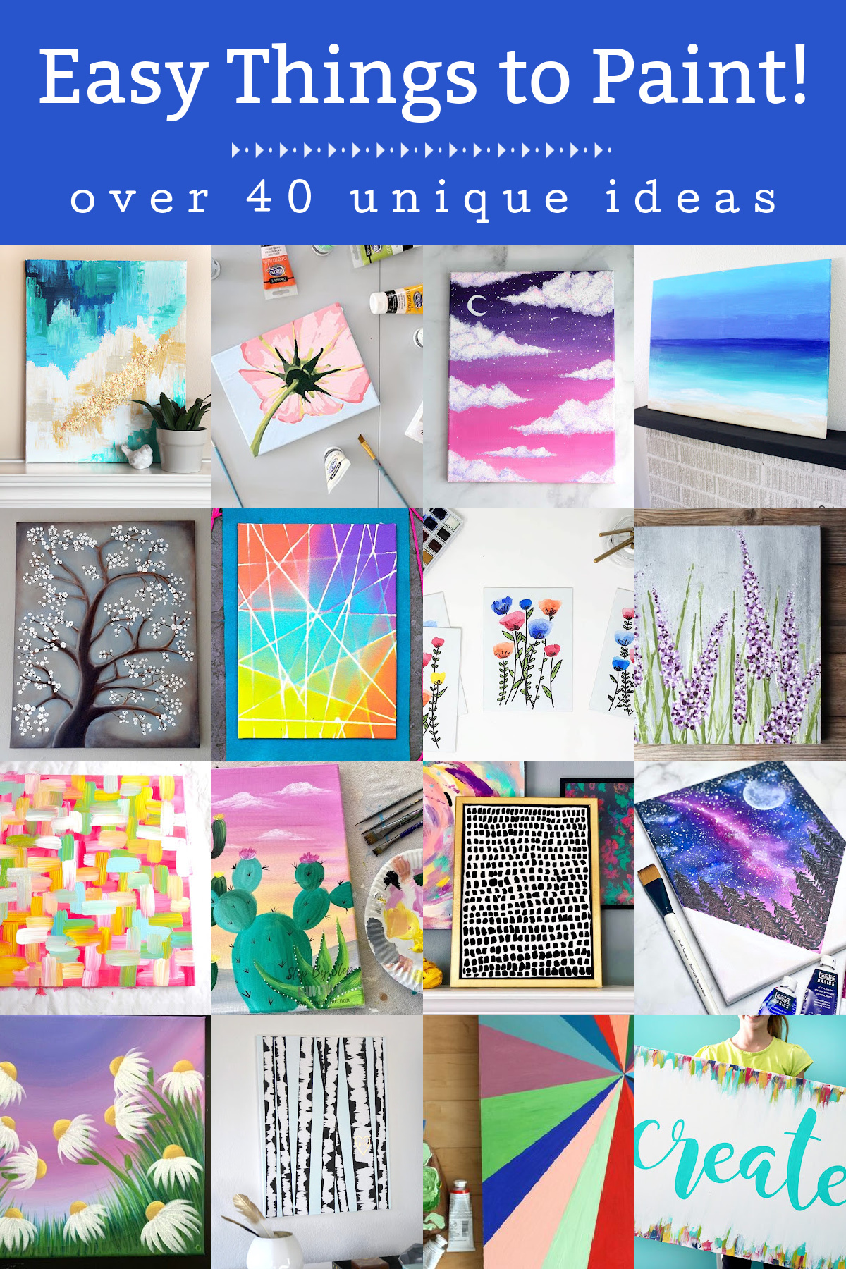 Painting Ideas on Canvas Aesthetic Easy 