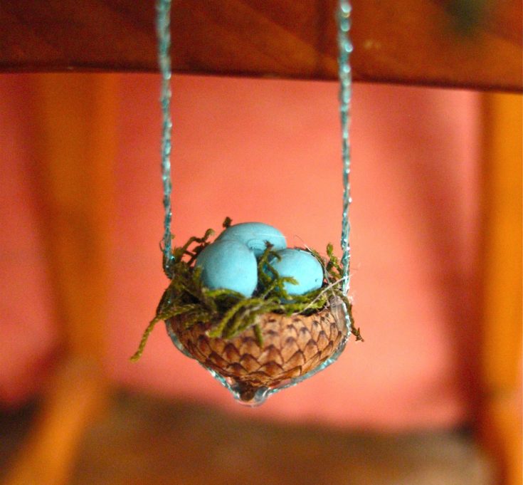 Acorn Birds Nest Necklace