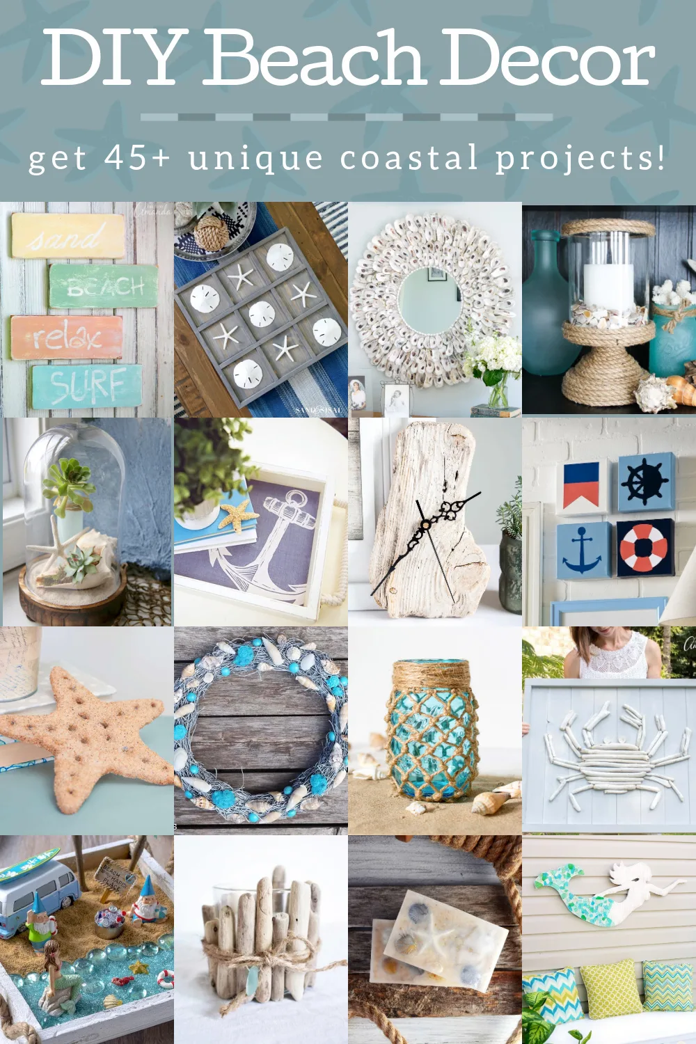 DIY Beach Decor: 45+ Ideas for a Coastal Home - Mod Podge Rocks