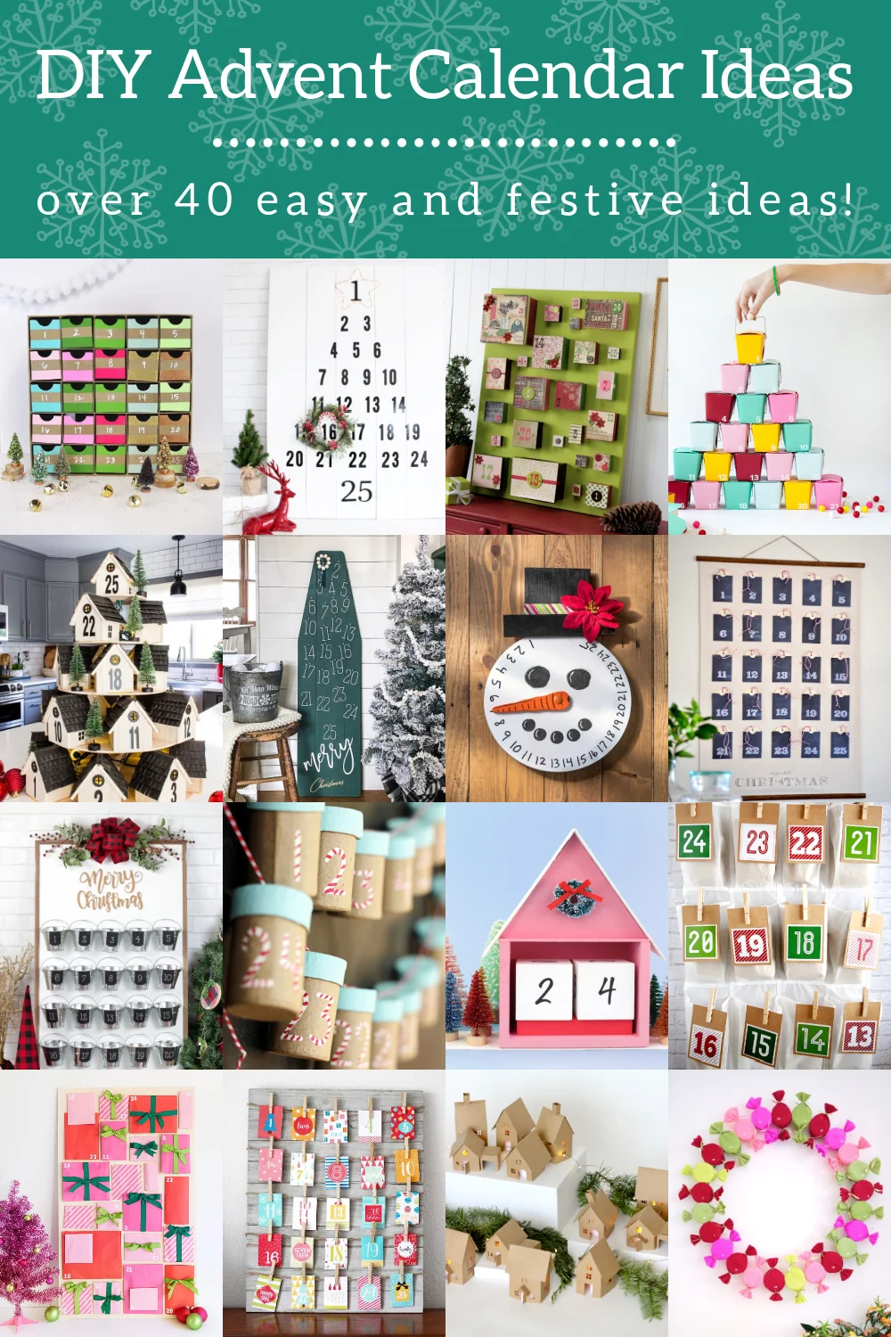 Advent Calendar Ideas to Countdown Christmas - Mod Podge Rocks