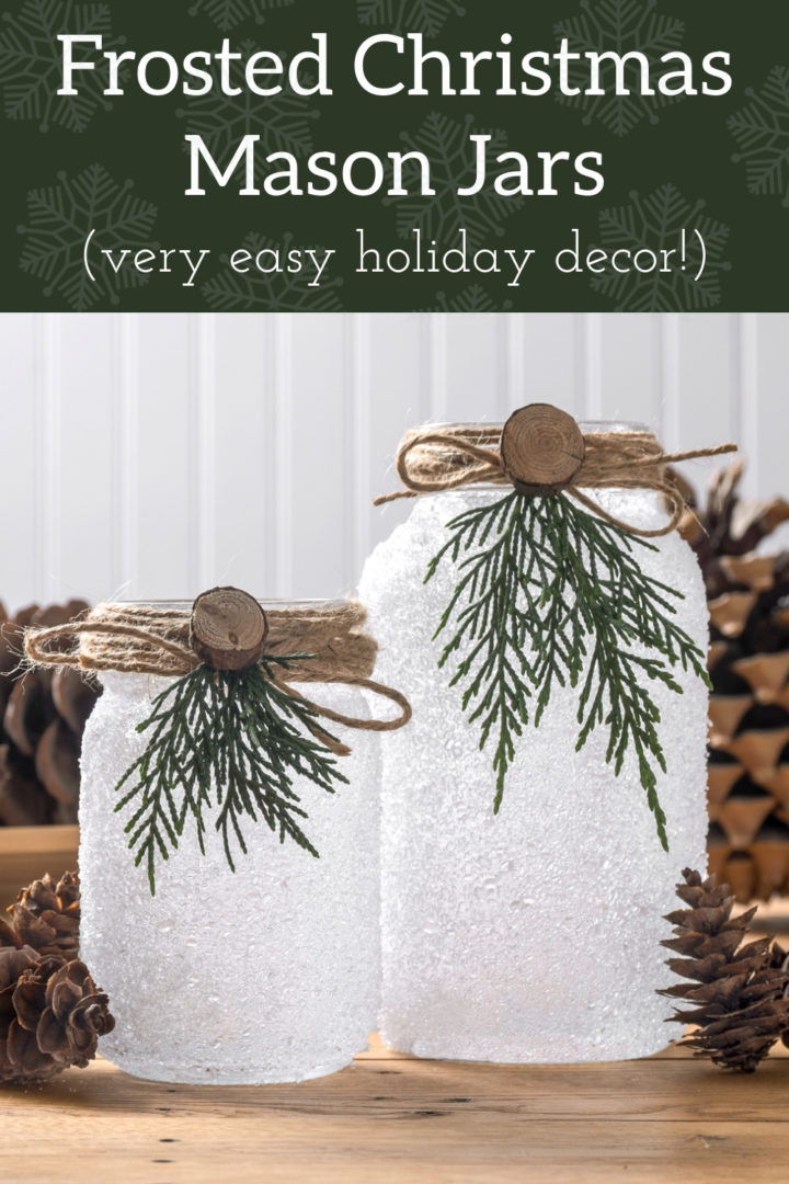 Frosted Christmas Luminaries with Faux "Snow"! Mod Podge Rocks