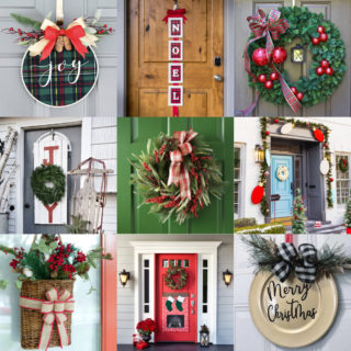 Christmas door decor feature image