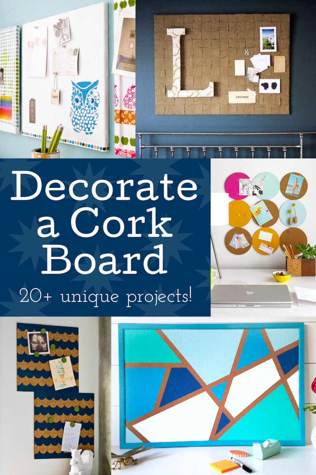 Decorate a Cork Board with These Ideas! Mod Podge Rocks