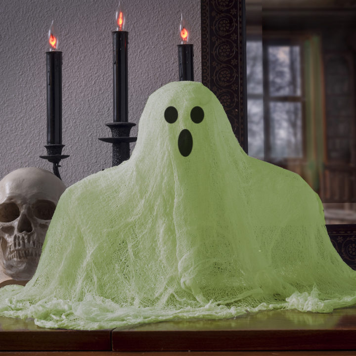 Glowing cheesecloth ghost