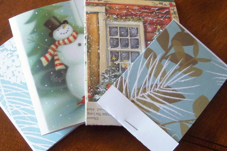 Christmas Card Note Pads Tutorial