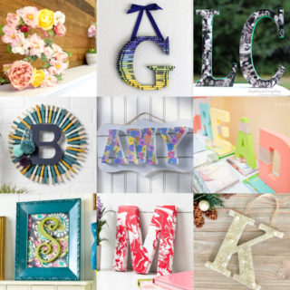 Crafts with wood letters feature image