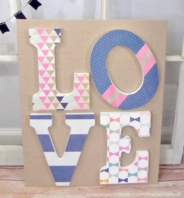 Crafts With Wood Letters For Gifts Or, How To Make Big Wooden Letters