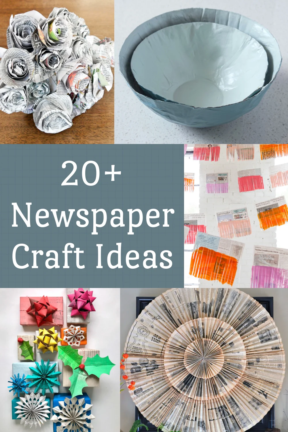 How to Make a Decorative Newspaper Bag - The Crazy Craft Lady