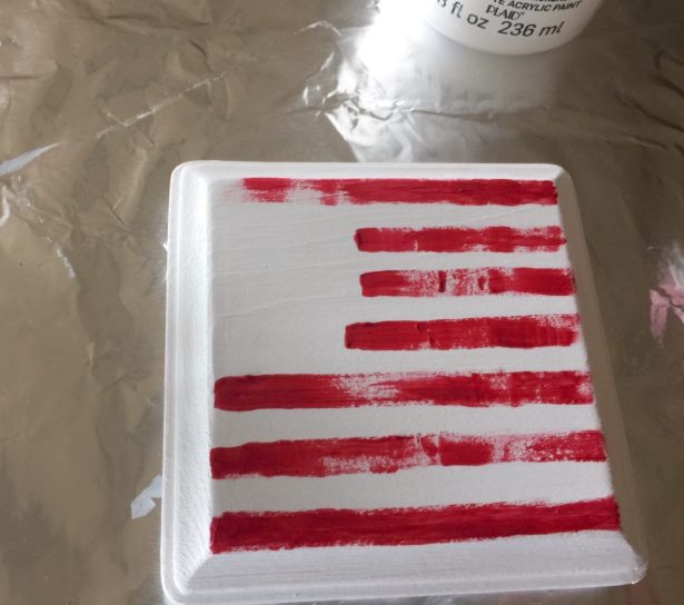 Rustic Painted American Flag on a Wood Plaque - Mod Podge Rocks