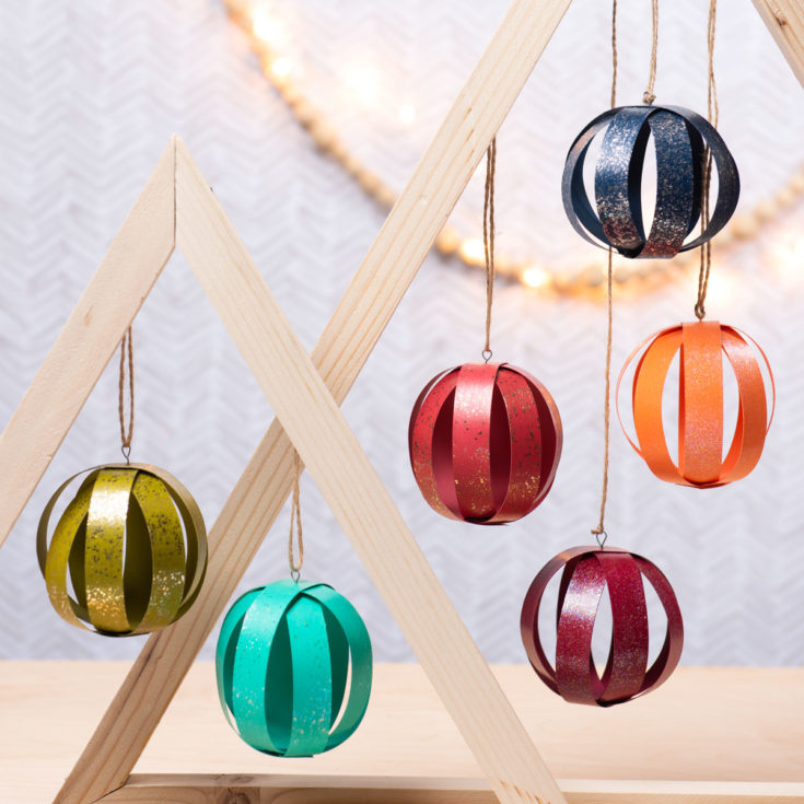 DIY paper ball ornaments