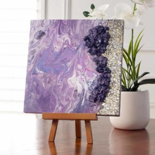 How to make a geode canvas