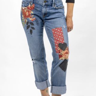diy patch work jeans