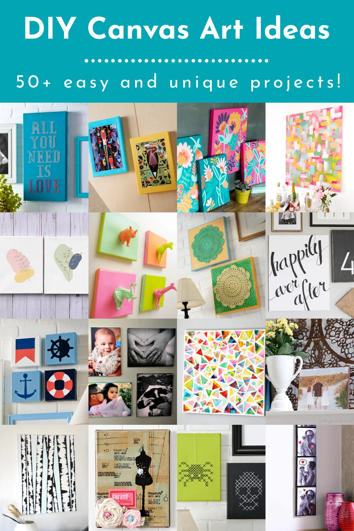 cute painting ideas on canvases