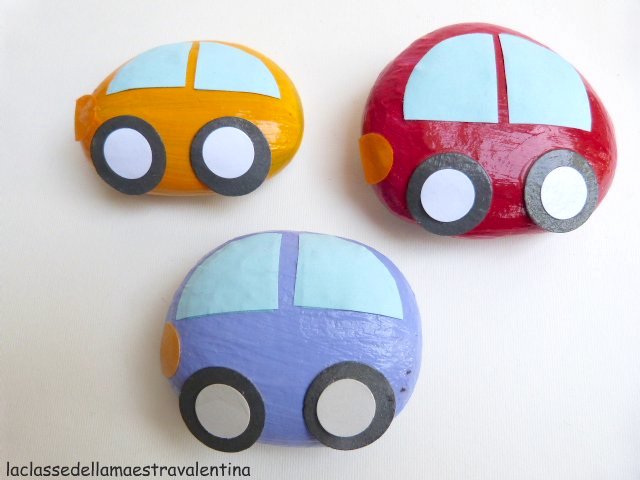 rock painting car