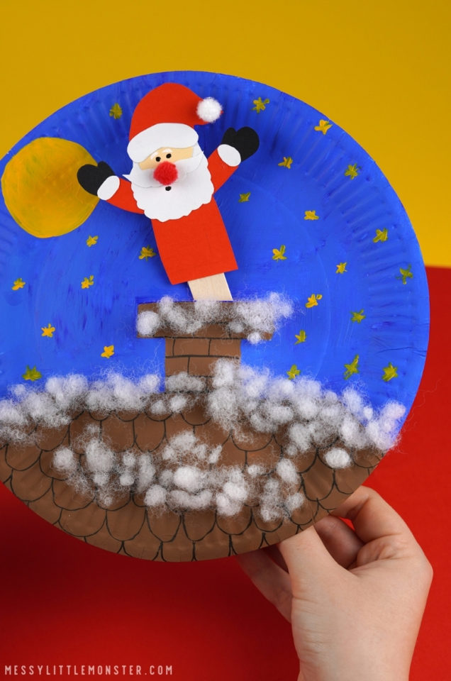 cute-paper-plate-christmas-crafts-for-kids-mod-podge-rocks